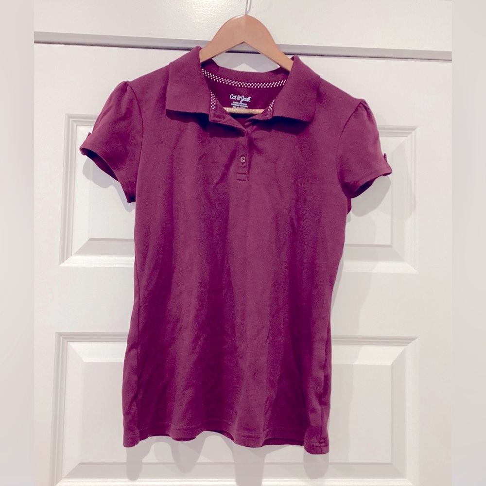 Girls Maroon Polo